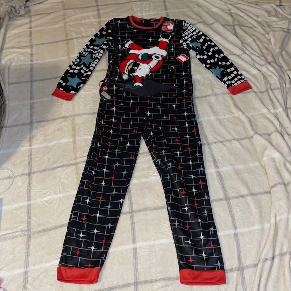Holiday onesie with flashing lights